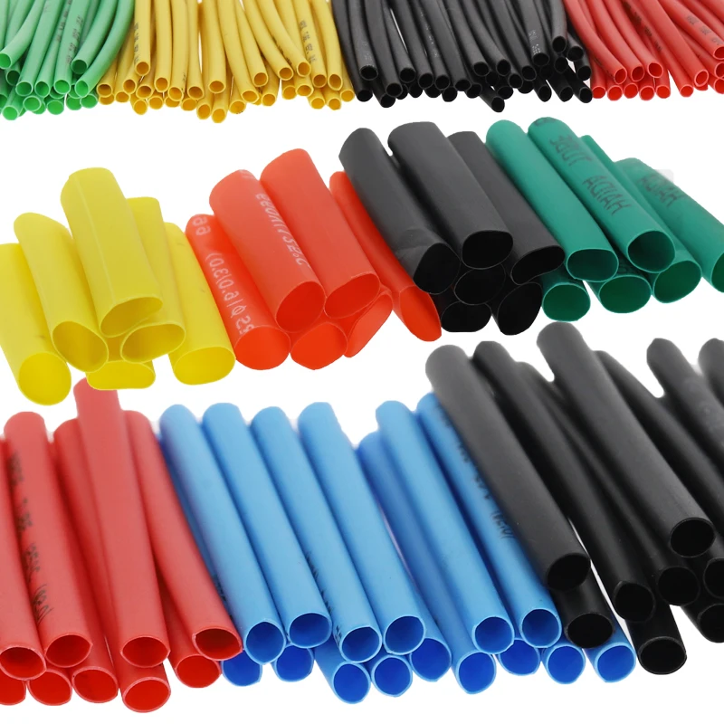 Набор термоусадочных трубок 328 шт. термоусадочные полиолефиновые изоляционные