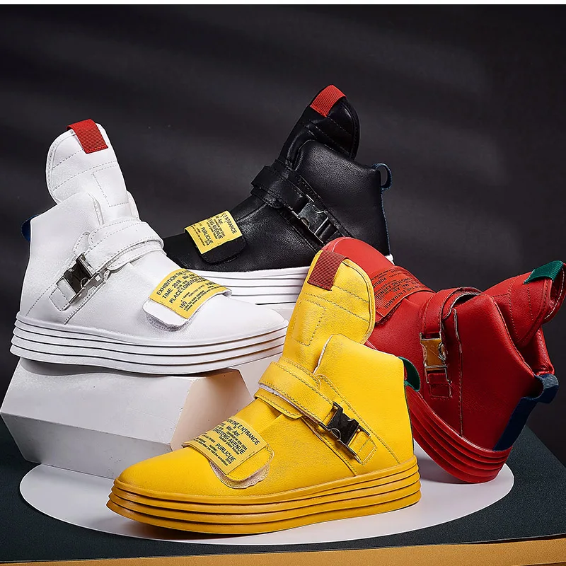 New High-top Men's Sneakers Outdoor Sport Shoes Walking Shoes Male White Sneakers Comfortable Casual Sneakers Zapatillas Hombre