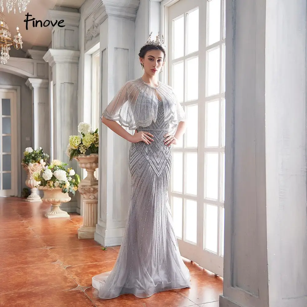 Женское вечернее платье Русалка на бретелях с V образным вырезом|Вечерние платья|