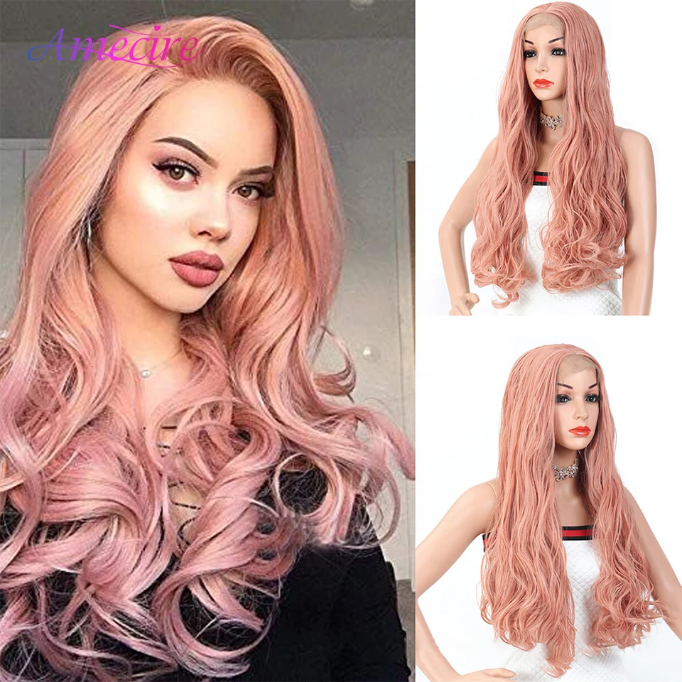

Long Lace Front Synthetic Wig Straight Wig Natural Hair Heat Resistant Fiber Hair Lace Front Wigs for Fashion Women