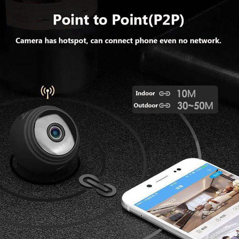 QZT A9 мини IP Камера WI FI Беспроводной Ночное видение микро DVR для видеокамер