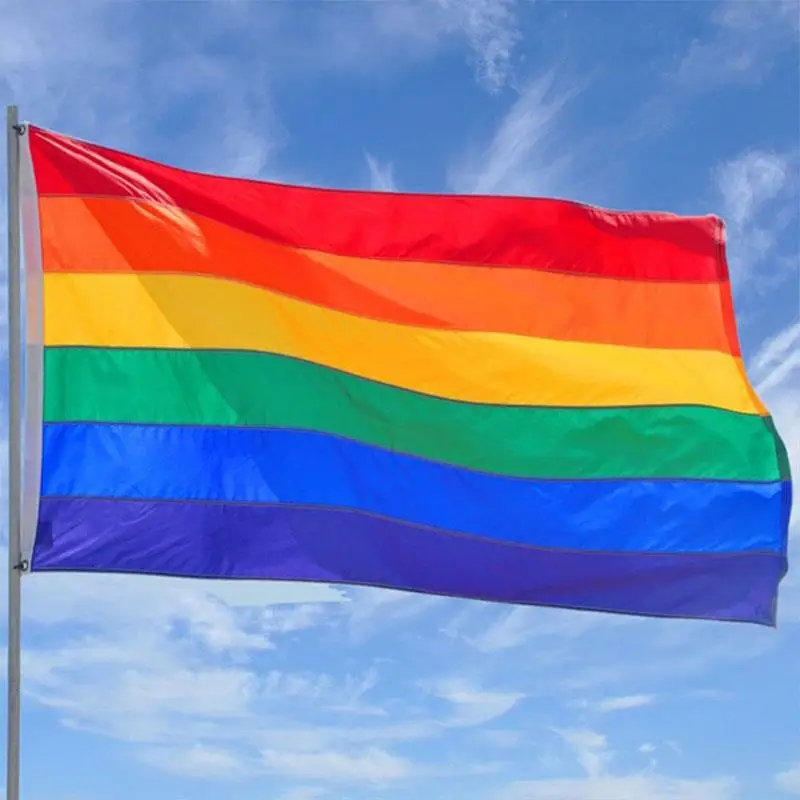 

Lightweight 3x5ft LGBT Light Weight Lesbian Peace Rainbow Flag Banner Durability Rectangle