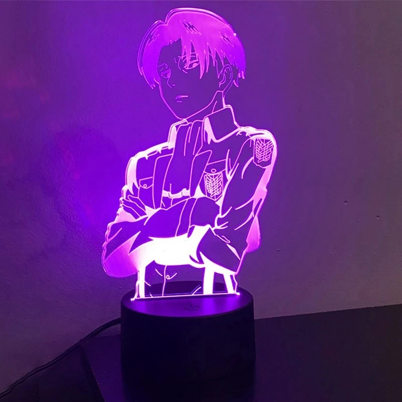 Аниме Обувь для косплея по аниме атака на Титанов акриловый 3d светодиодный