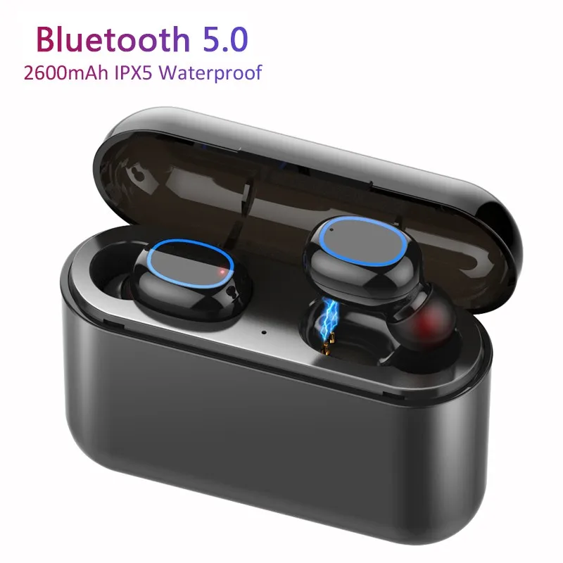 

TWS беспроводные наушники Bluetooth 5,0, настоящие стереонаушники, мини-наушники, спортивная водонепроницаемая гарнитура с микрофоном для телефон...