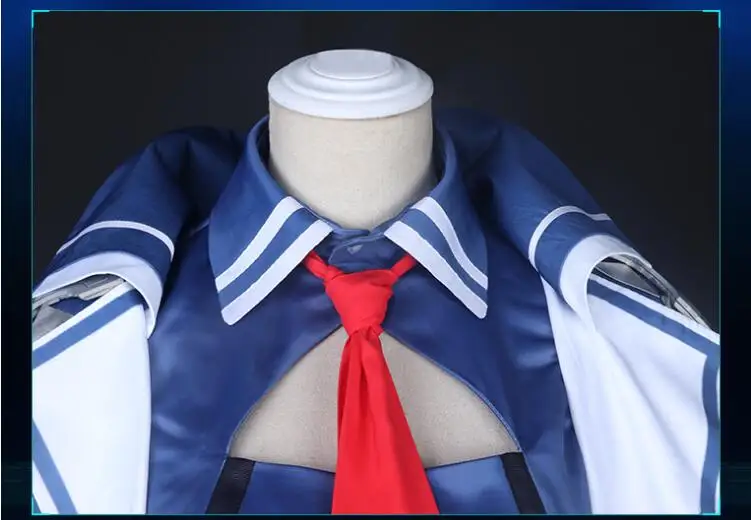Azur Lane USS Essex Косплей Костюм голубое платье униформа костюмы для Хэллоуина женщины