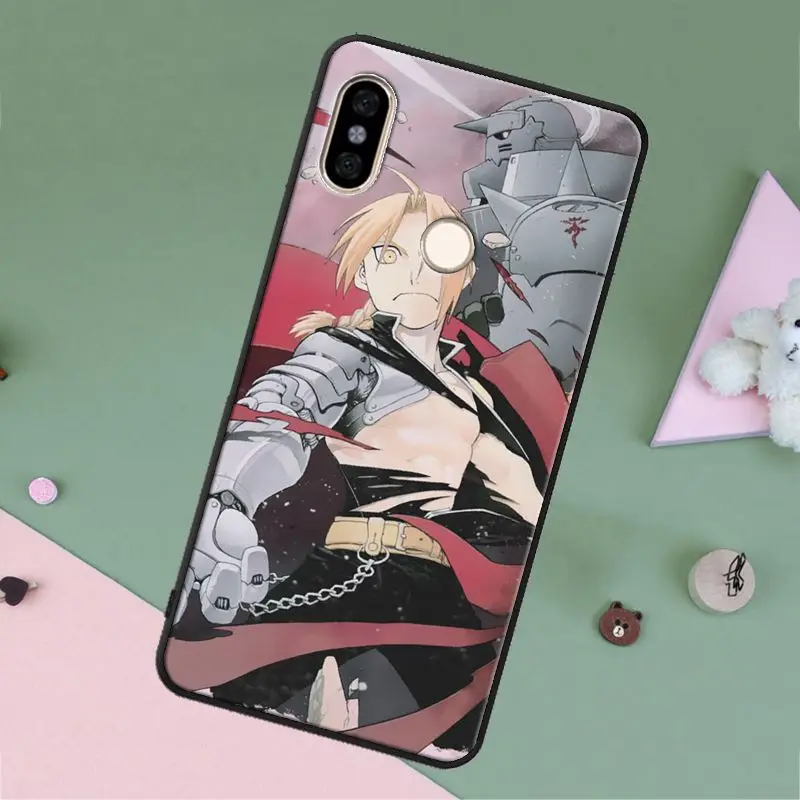 Цельнометаллический чехол с алхимиком Эдвардом Элриком для Redmi Note 11 10 9 Pro 10S 9S 8T 7 8