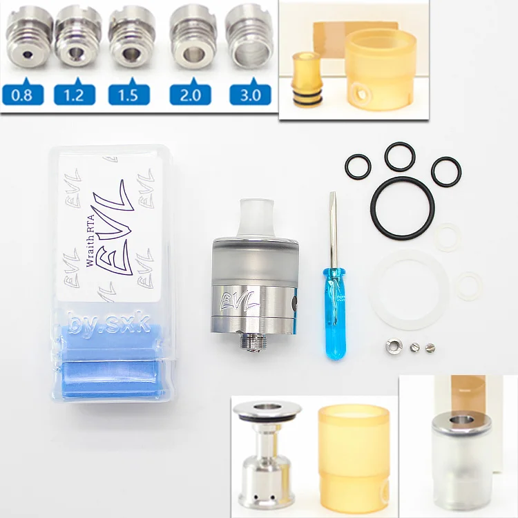 Испаритель SXK EVL Wraith Style RTA 316SS 2 0 мл 22 мм|Атомайзеры электронных сигарет| |