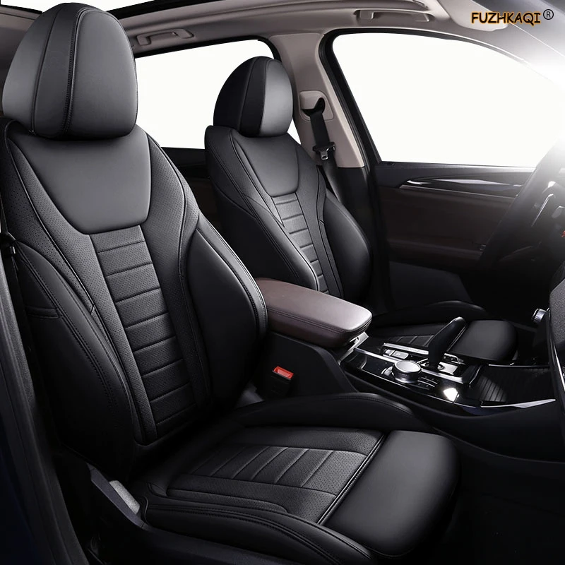 

FUZHKAQI Custom Leather car seat cover For AUDI A4 A3 A6 Q3 Q5 Q7 A1 A5 A7 A8 TT R8 Automobiles Seat Covers cars seat protector