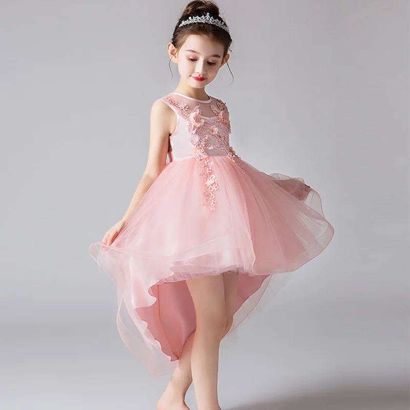 Женское платье подружки невесты с цветочным рисунком и хвостом|Цветочные платья