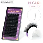 Ресницы NAGARAKU для наращивания LC LD N curl M Curl норковые индивидуальные магнитные ресницы для красоты