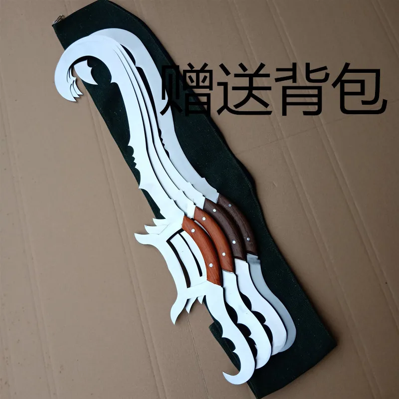 Эксклюзивные продажи Mantis Wushu двойные мечи с крючком(пара) Unqiue голова тигра двойной крюк с формой Mantis