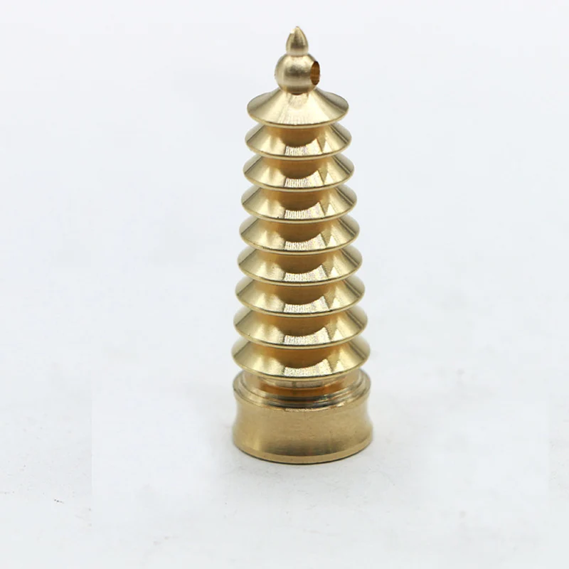 Медная полая Статуэтка ZOCDOU 1 шт. башня пагода маленькая модель для украшения