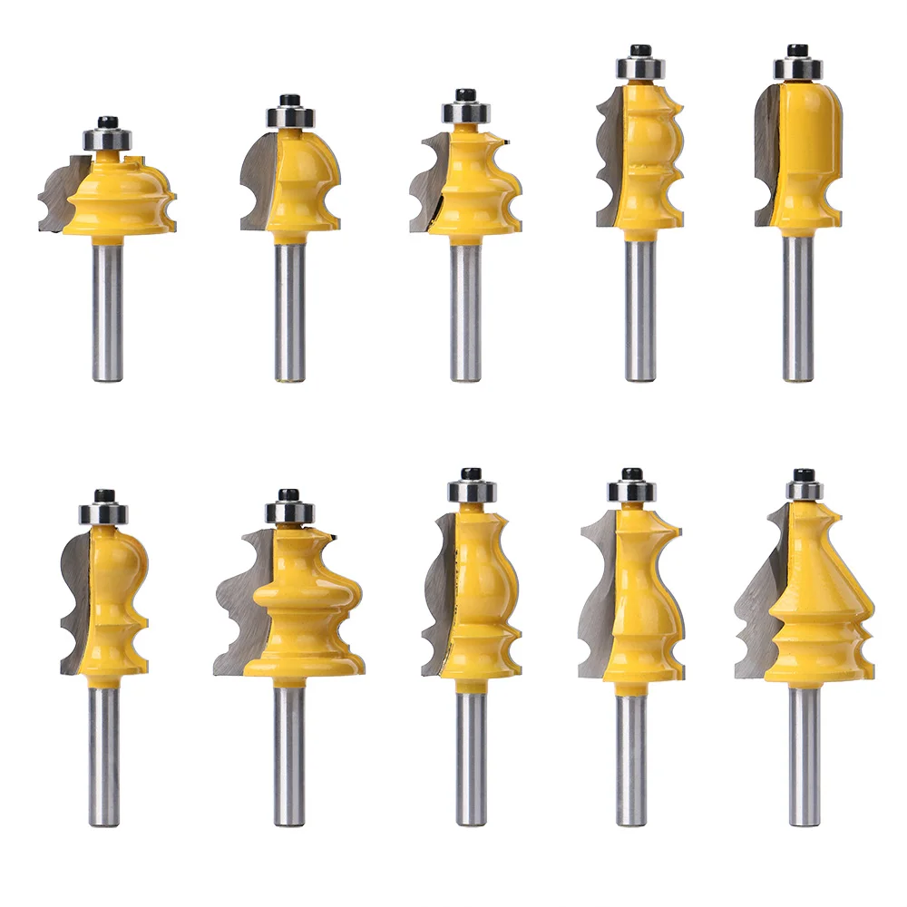 10 шт. точилка архитектурная Лепка фреза 8 мм хвостовик для деревообработки фрезы