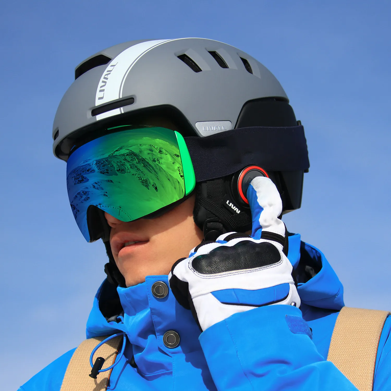 Bluetooth Phone Safty Helmets Sos Alert Walkie Talkie Skiing Equipment
