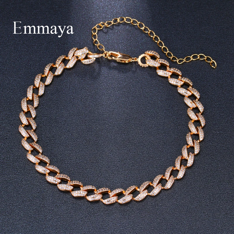 Изысканный дизайн EMMAYA ажурный браслет двух цветов с крошечным кубическим