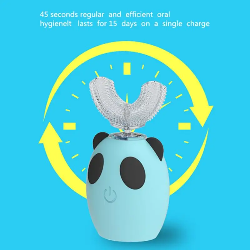 360 градусов Умная Автоматическая звуковая электрическая зубная щетка u типа 4