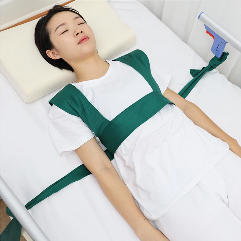 

Shoulder Back Restraint Strap Wheelchair Belt Protective Gear Anti-fall Straps Green Blue One Size Bed Constraint Brace People