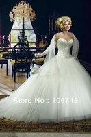 free shipping 2016 white beading custom lola bride dress sweet princess high neck plus wedding gowns debutante wedding dresses