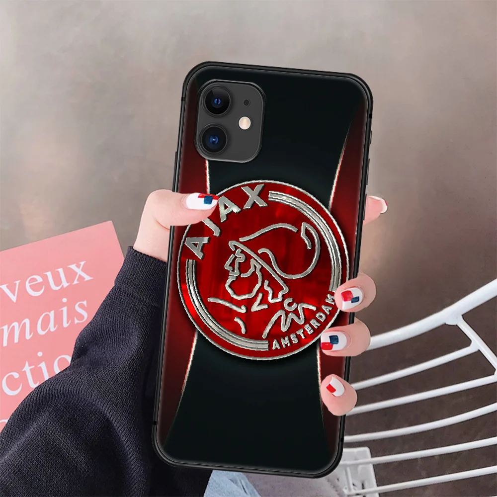 

Colorful Ajax Team Phone Case Cover Hull For IPhone 5 5s se 2 6 6s 7 8 12 Mini Plus X XS XR 11 PRO MAX black Coque 3D Waterproof
