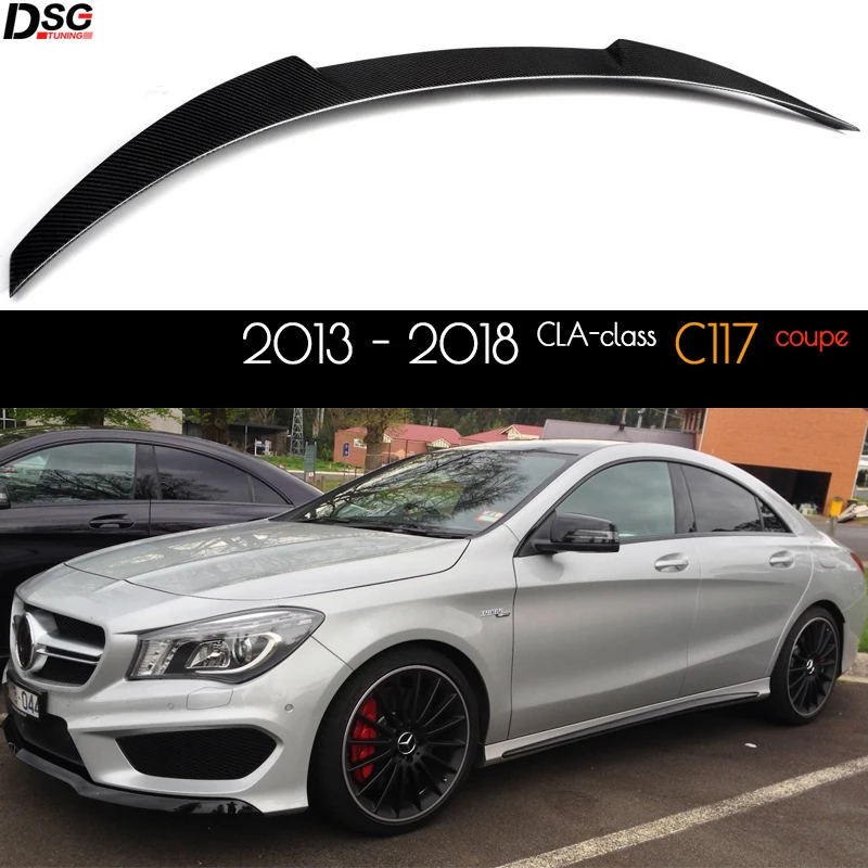 Задний спойлер из натурального углеродного волокна для Mercedes 2013 - 2018 CLA-clas