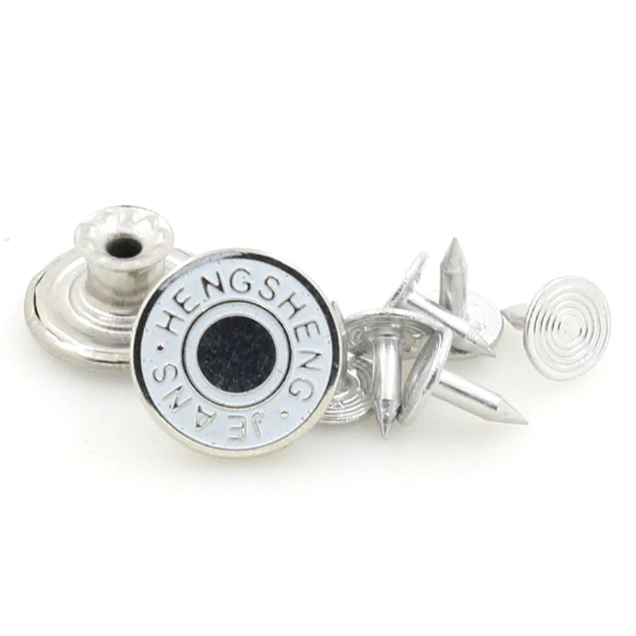10 Pcs/lot 17mm Retro Metal Button Fashion Jeans Buttons for DIY Sewing Clothes Trousers Vintage Combined Buckle Material | Дом и сад