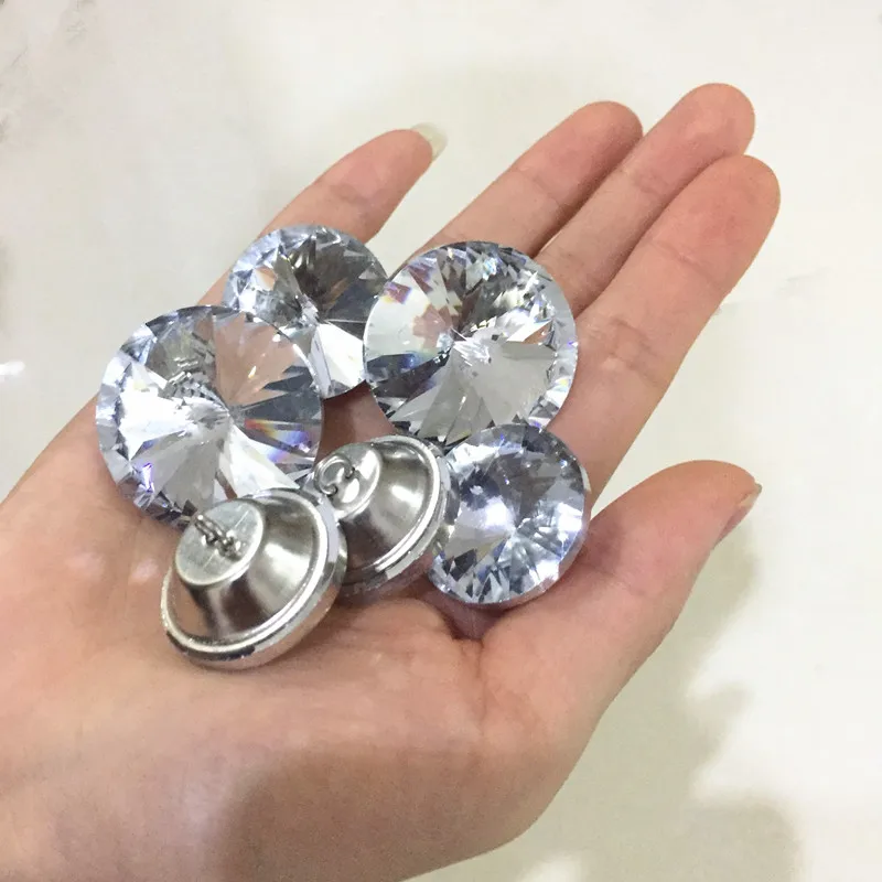 50 шт./лот Стразы хрустальные пуговицы для шитья дивана DIY Алмазная обивка