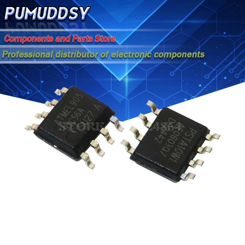 10 шт. AT93C56 93C56 SOP8 EEPROM (256x8)/(128x16) 2K|Интегральные схемы| |