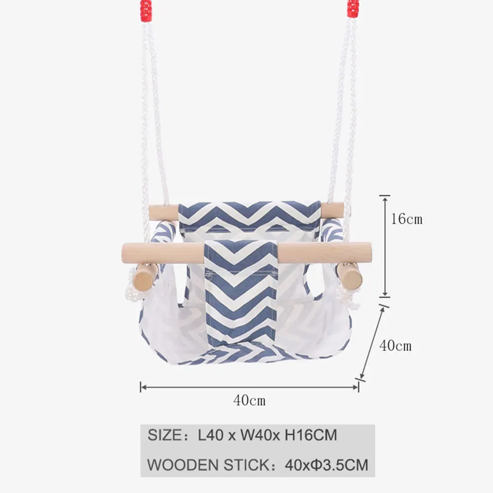 Хлопчатобумажные детские качели подвесные деревянные игрушки для детского сада