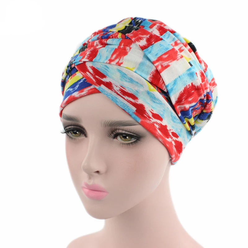 Головной убор Chemo Turbante эластичный хлопковый шарф в африканском стиле длинный