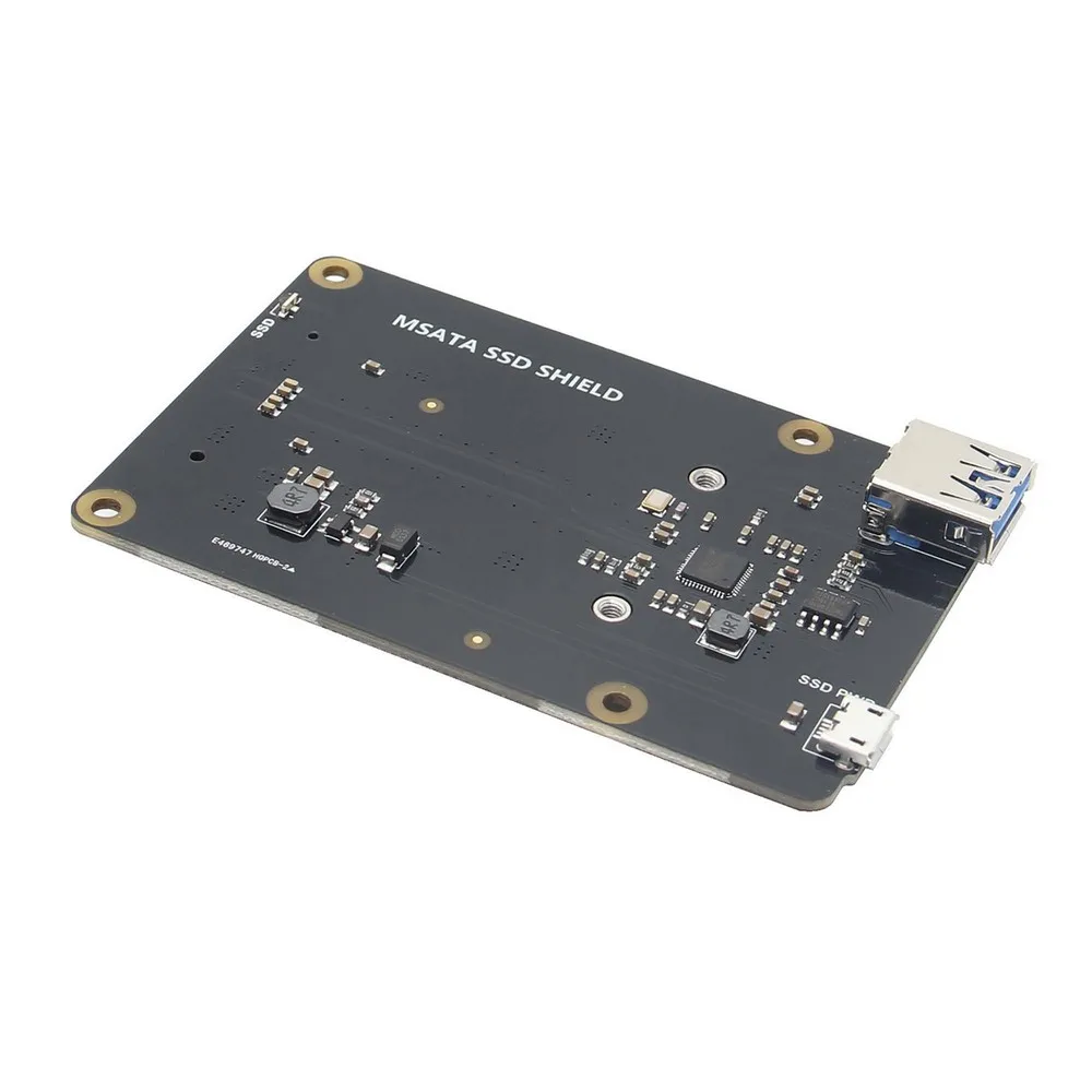 Raspberry Pi mSATA SSD плата расширения памяти X850 V3.1 щит для 3 Model B + (плюс)/3B/2B|Аксессуары