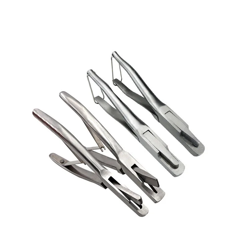 Ветеринарные плоскогубцы для ушных следов U образные V зазорные из нержавеющей