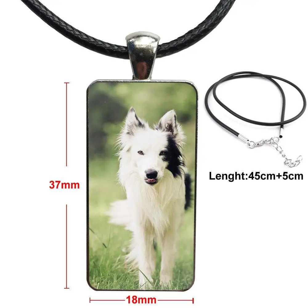 Border Collie Dog Breed для рождественского подарка Модные Винтажные стеклянные подвески
