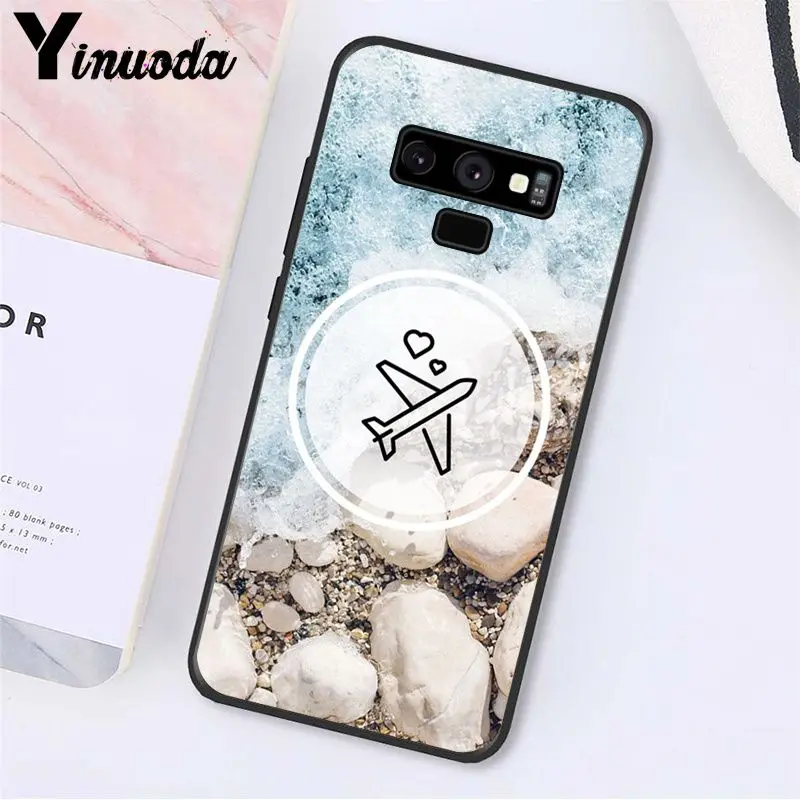 Yinuoda путешествия мир розовый бумажный самолет телефонная связь для Samsung Galaxy A50 Note7