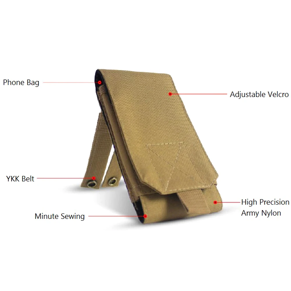 Уличная камуфляжная сумка держатель для телефона спортивный поясной чехол