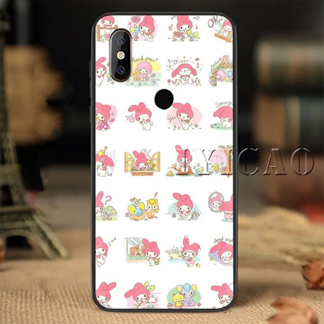 С рисунками из мультфильма My Melody чехлы для мобильного телефона мягкого силикона