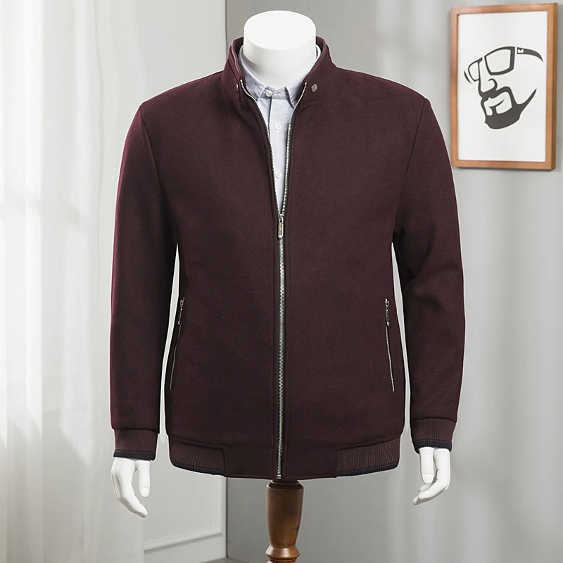 

8XL 7XL 6XL 5XL plus size Winter Jacket Men Wool Coat Slim Fit Jackets Outerwear Warm Man Casual Jacket Overcoat Coat