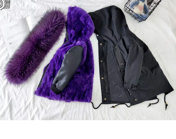 Детская одежда для маленьких девочек большая парка со съемным воротником из