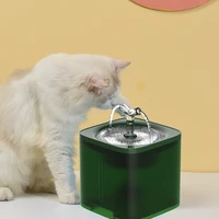cat drinker electronic automatic fountain for cats accessories bowl 2l capacity quadruple filtration water filter two modes