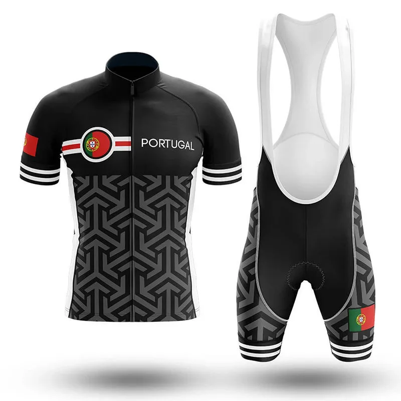 

2021 Portugal Cycling Jersey Summer Breathable Set Pro Team Cycling Clothing Road Bike Sets Bicycle MTB Maillot Ciclismo Ropa