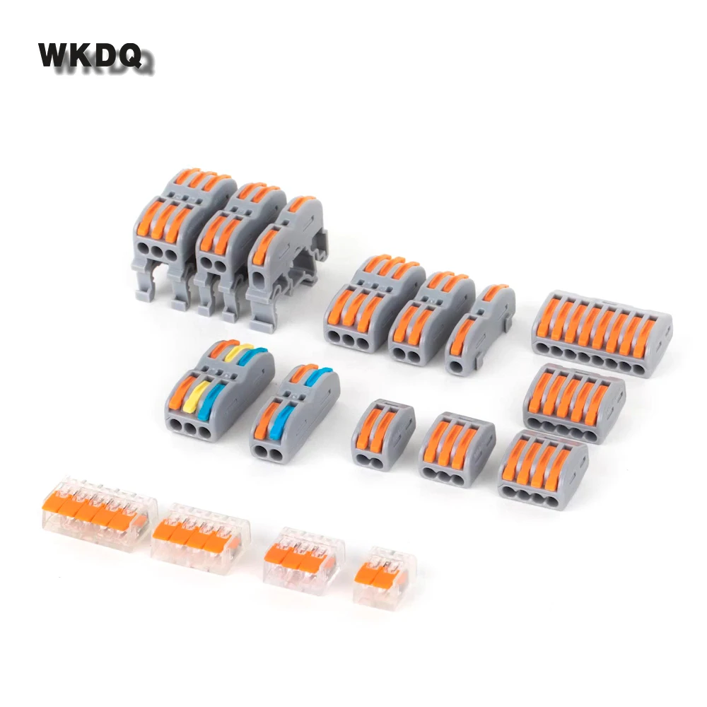 Универсальный Компактный Соединительный разъем 222 типа 1/2/3 pin пружинный