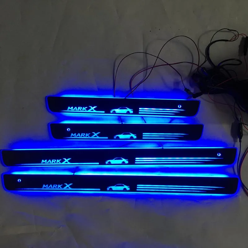 

4PCS Welcome Pedal Car Exterior Parts LED Door Sill Scuff Dynamic Streamer light For reiz
