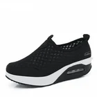 Кроссовки dobeyping женские сетчатые, повседневная обувь на плоской платформе, без шнуровки, на танкетке, весна-осень