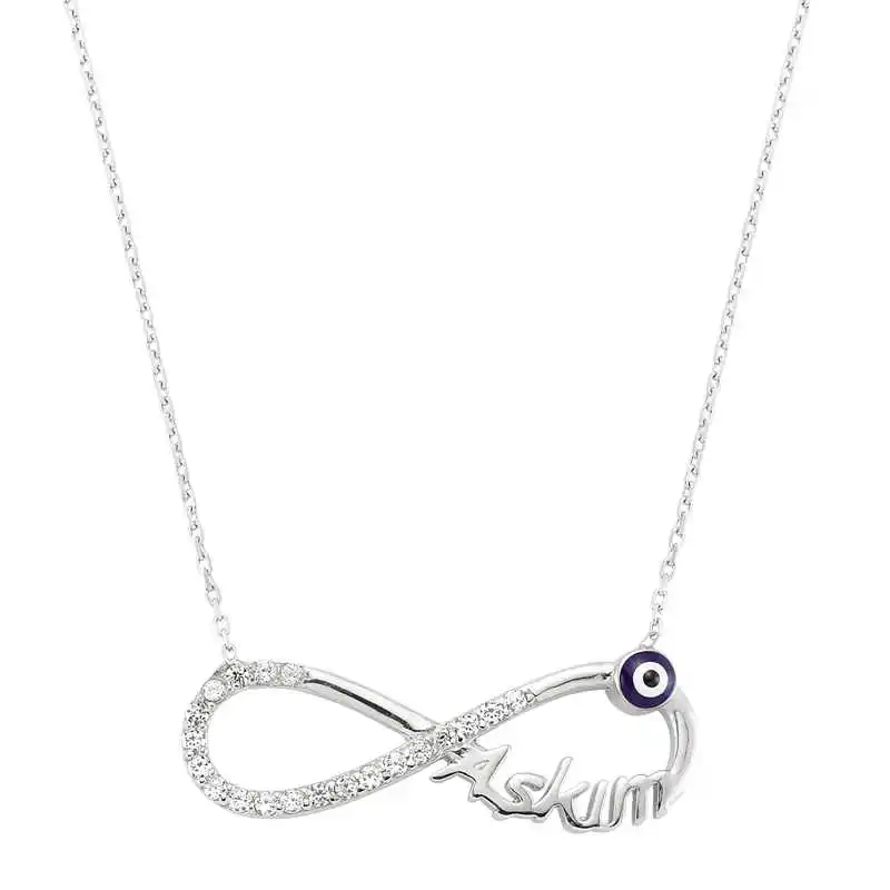 

Silver My Love Infinity Ladies Necklace