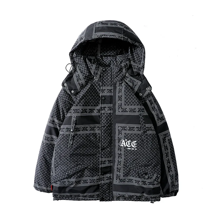 

2020 Winter New Cotton-padded Clothes Men ins Hong Kong Wind Cotton-padded Coat Loose Thickening Warming Cotton-padded Fashion