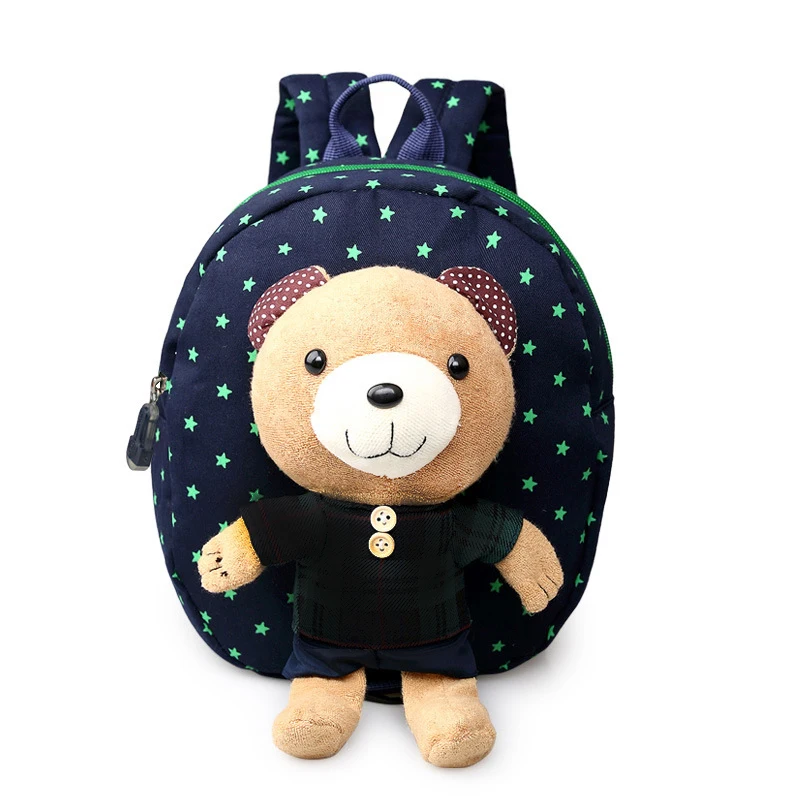 Мультяшный плюшевый книжный мешок с милым медведем детский рюкзак для школы