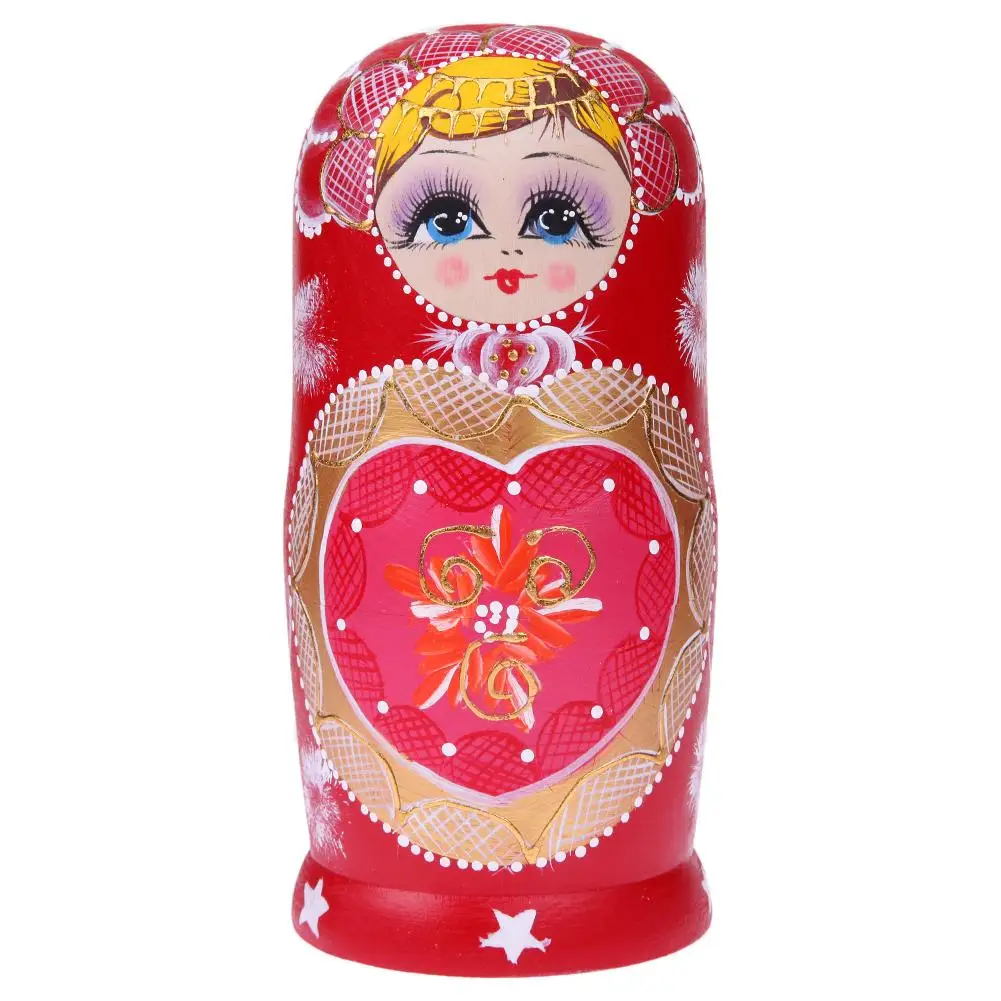 

Boys Girls Wooden Matryoshka Dolls Toys Russian Nesting Dolls Best Wishes Kids Christmas New Year Gifts DIY Russian Nesting Doll