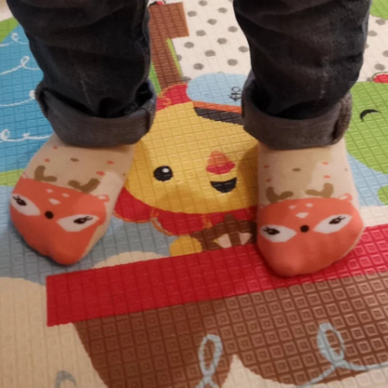 

New Cartoon Animal Boy And Girl Boat Socks Baby Cotton Socks Non-slip Soft Cotton Baby Shoes Toddler Floor Casual Grip Slippers