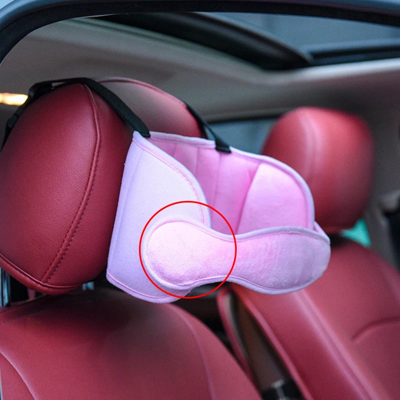 Детская подушка для фиксации головы во время сна, регулируемая поддержка шеи, защитный материал для головы, подголовник для детей в пути.