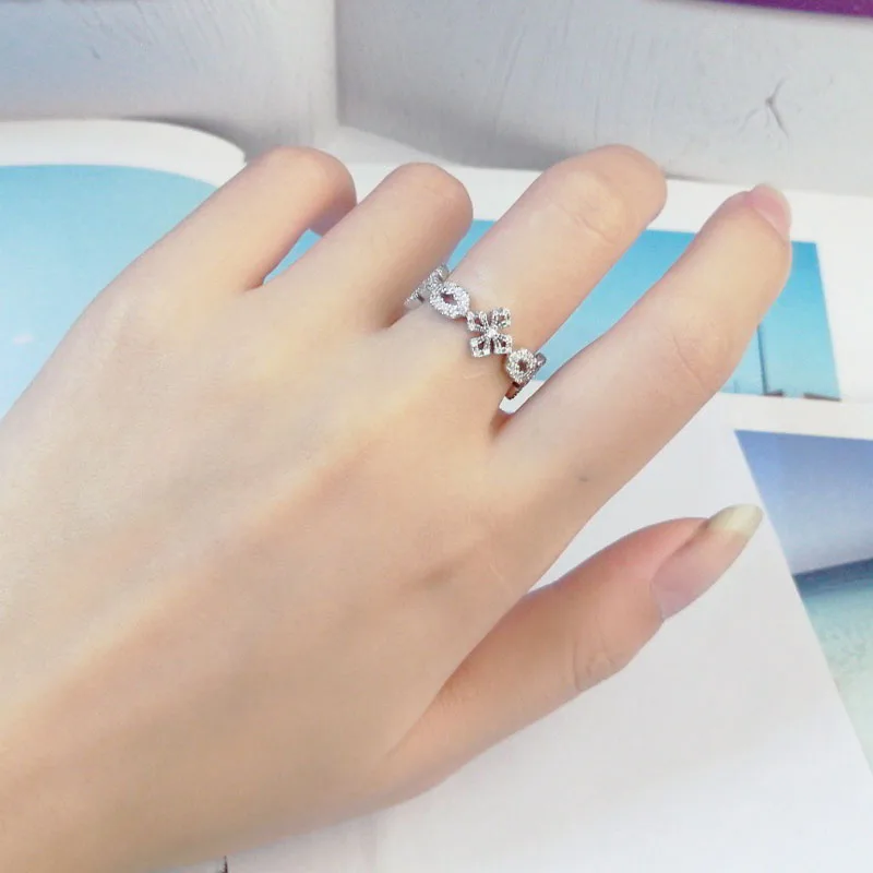 SLJELY Fashion Real 925 Sterling Silver Gothic Cross Finger Ring Micro High Quality AAA Zirconia Women Fine Brand Jewelry Gift | Украшения