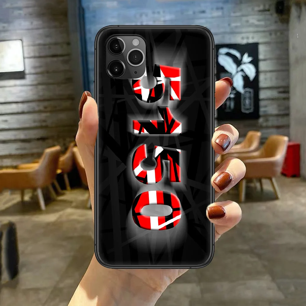 

Eddie Van Halen Phone Case Cover For Iphone 5 5S 6 6S PLUS 7 8 11 12 Mini X XR XS PRO SE 2020 MAX black Coque Silicone Cell